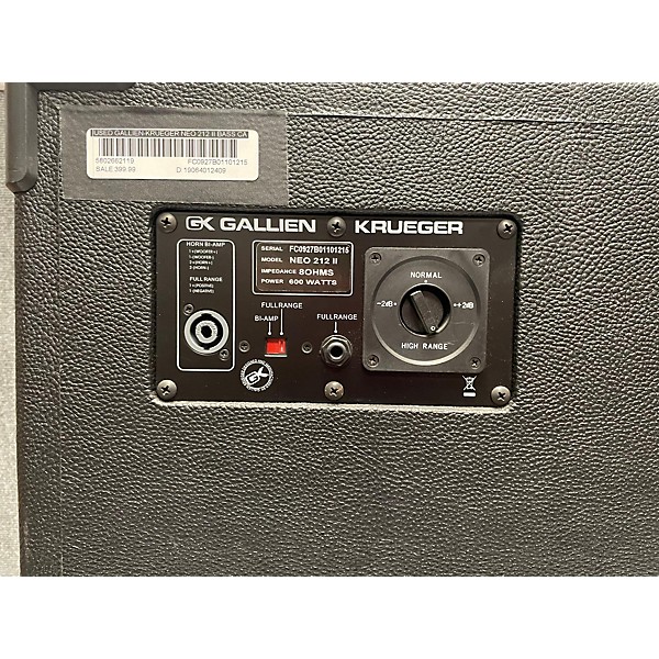 Used Gallien-Krueger Neo 212 II Bass Cabinet