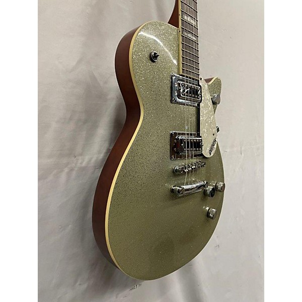 Used Gretsch Guitars Used Gretsch Guitars G5220 Electromatic Silver Sparkle Hollow Body Electric Guitar