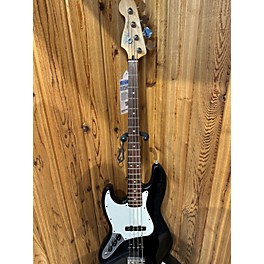 Used Fender Used Fender Standard Jazz Bass Left Handed Black Electric Bass Guitar