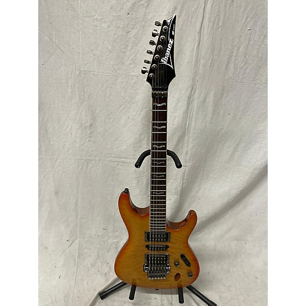 Used Ibanez Used Ibanez S470dxqm Orange Burst Solid Body Electric Guitar