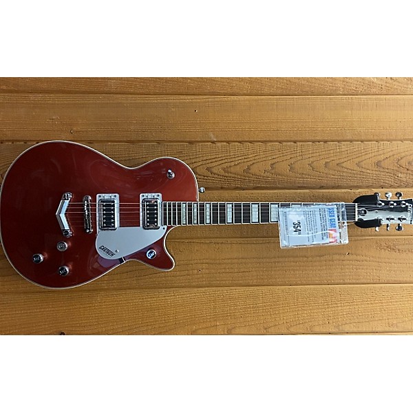 Used Gretsch Guitars Used Gretsch Guitars G5220 Electromatic Chrome Red Hollow Body Electric Guitar