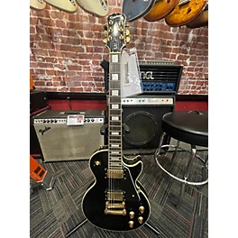 Used Epiphone Used Epiphone Les Paul Custom Black And Gold Solid Body Electric Guitar