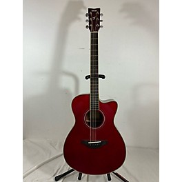 Used Yamaha Used Yamaha FSC-TA RUBY RED Acoustic Electric Guitar