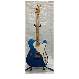 Used Fender Used 2015 Fender CUSTOM SHOP 50S TELE THINLINE HVY RELIC BLUE SPARKLE Solid Body Electric Guitar