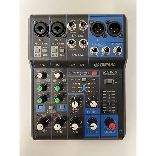 Used Yamaha MG06X Unpowered Mixer