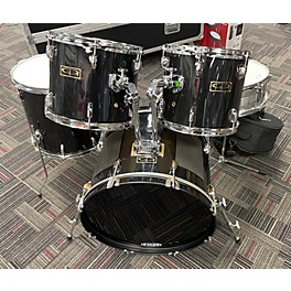 Used GP Percussion Used GP Percussion 5 piece 5PC COMPLETE DRUM SET Black Drum Kit