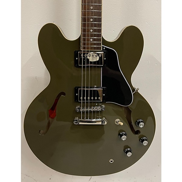 Used Epiphone Used Epiphone ES335 OLIVE GREEN Hollow Body Electric Guitar