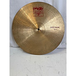 Used Paiste 17in 2002 Thin Crash Cymbal