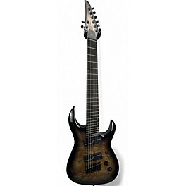 Used Legator Ninja Multi Scale 8 String, Upgraded Pickups Charcoal Burl Solid Body Electric Guitar