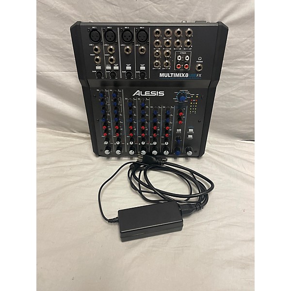 Used Alesis MultiMix 8 FX USB 8-Channel Unpowered Mixer