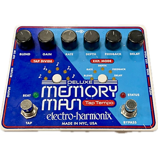 Used Electro-Harmonix Memory Man TAP TEMPO Effect Pedal