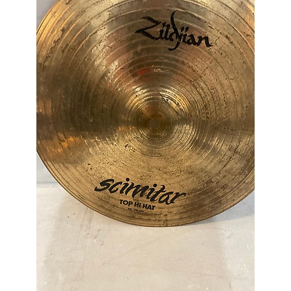 Used Zildjian Used Zildjian Scimitar Hi Hat Pair Blue Cymbal