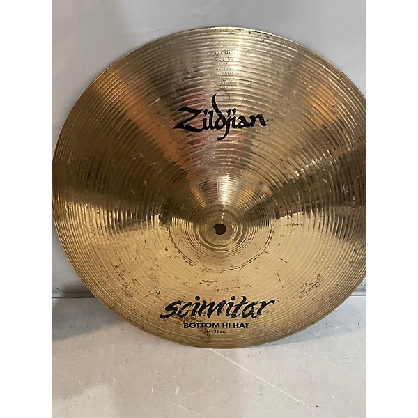 Used Zildjian Used Zildjian Scimitar Hi Hat Pair Blue Cymbal