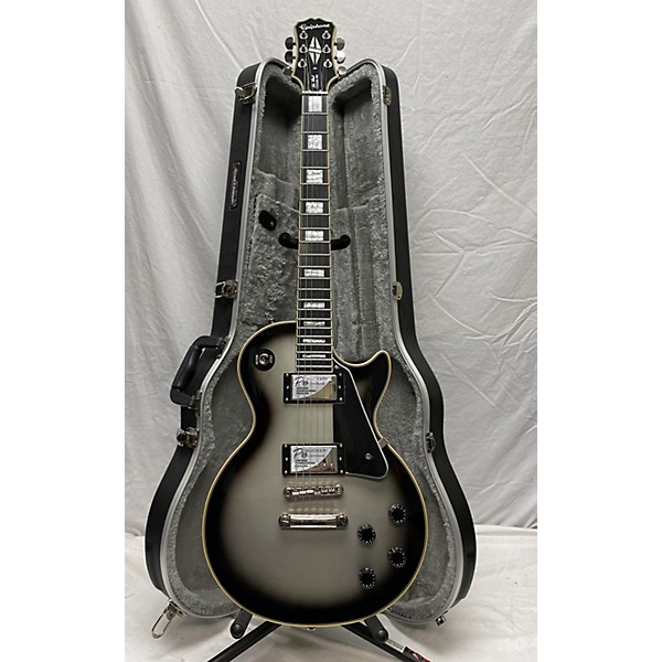 Used Epiphone Used Epiphone Les Paul Custom Pro Silver Burst Solid Body Electric Guitar