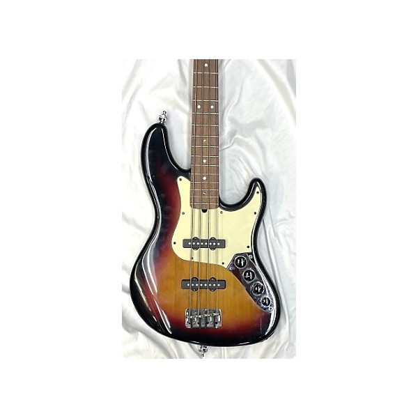 Used Fender Used Fender American Deluxe Jazz Bass 2 Color Sunburst Electric Bass Guitar