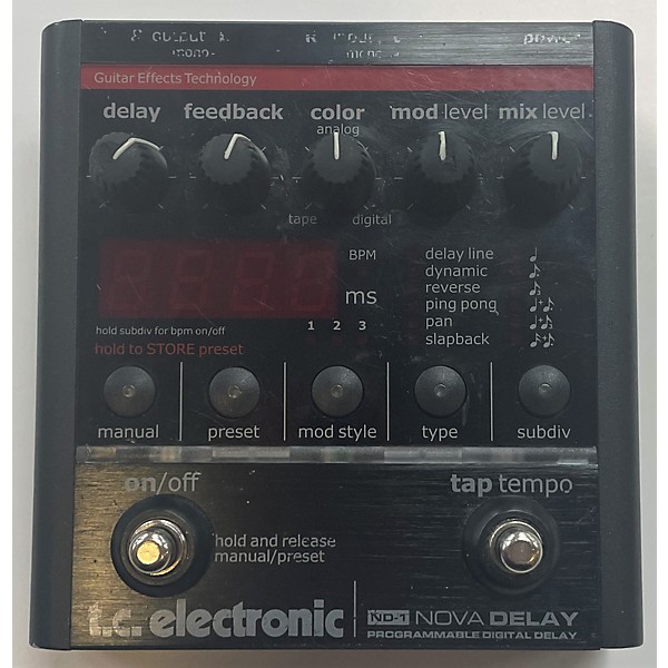 Used TC Electronic ND1 Nova Delay Effect Pedal