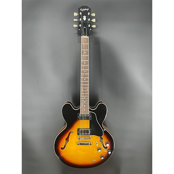 Used Epiphone Used Epiphone ES335 Vintage Sunburst Hollow Body Electric Guitar