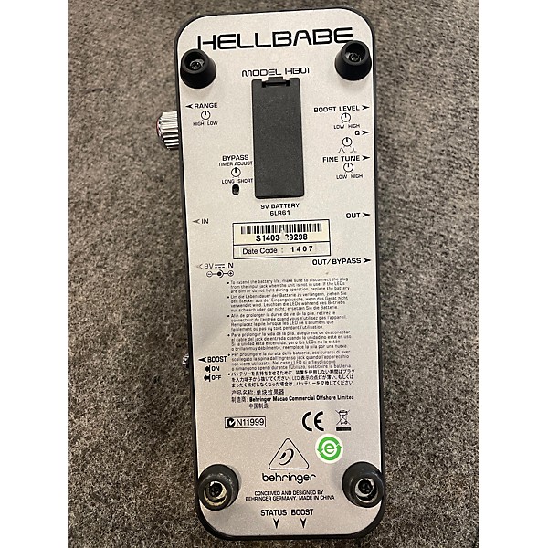 Used Behringer HB01 Hellbabe Optical Wah Effect Pedal