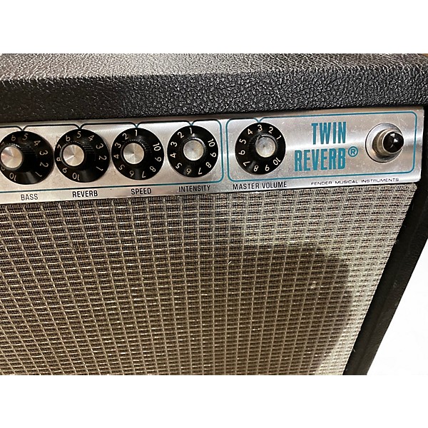 Vintage 1978 Fender twin reverb silver panel Tube Guitar Combo Amp