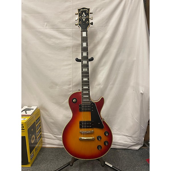 Used Bradley Used BRADLEY CUSTOM LP Cherry Sunburst Solid Body Electric Guitar