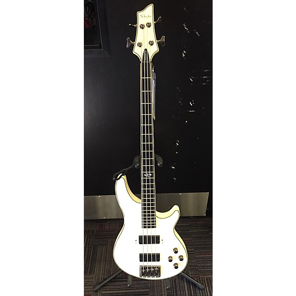 Used Schecter Guitar Research Used Schecter Guitar Research Blackjack ATX C4 Antique White Electric Bass Guitar