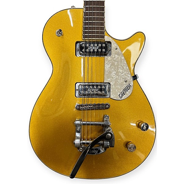 Used Gretsch Guitars Used Gretsch Guitars G5410 Electromatic Special Jet Gold Solid Body Electric Guitar