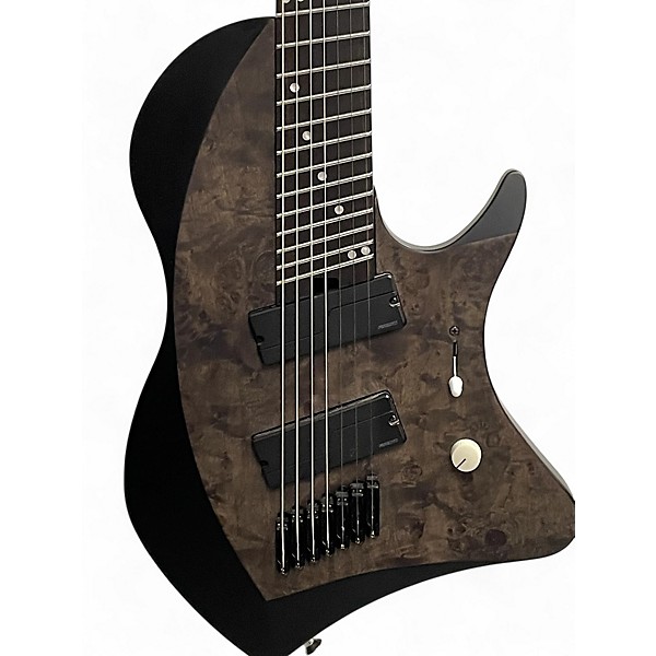 Used ABASI Larada Legion 7 Charcoal Burl Solid Body Electric Guitar