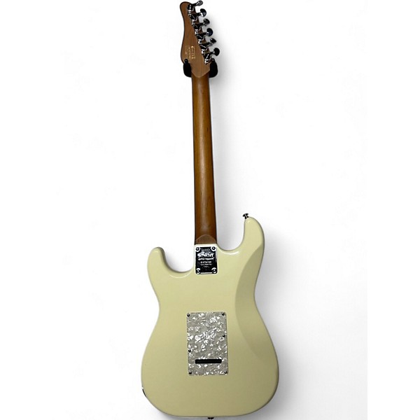 Used Schecter Guitar Research Jack Fowler Traditional Antique White Solid Body Electric Guitar