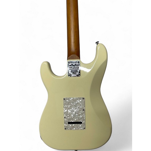 Used Schecter Guitar Research Jack Fowler Traditional Antique White Solid Body Electric Guitar