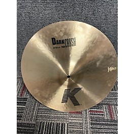 Used Zildjian 16in K Medium Dark Thin Crash Cymbal