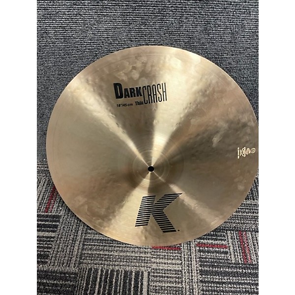 Used Zildjian 16in K Medium Dark Thin Crash Cymbal