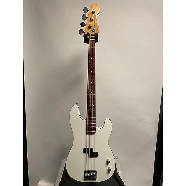 Used Fender Used Fender Partscaster White Electric Bass Guitar