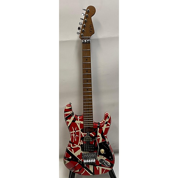 Used EVH Striped Series Frankie Solid Body Electric Guitar