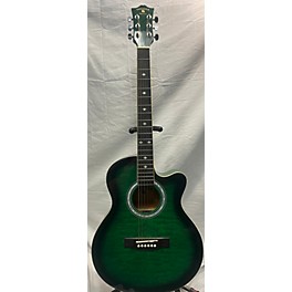 Used Indiana Madison Used Indiana Madison MAD-QTGR Emerald Green Acoustic Electric Guitar