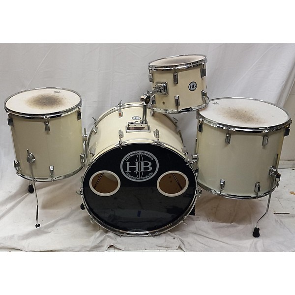 Used Used Huntington Beach 4 piece 4 Piece Drum Set White Drum Kit