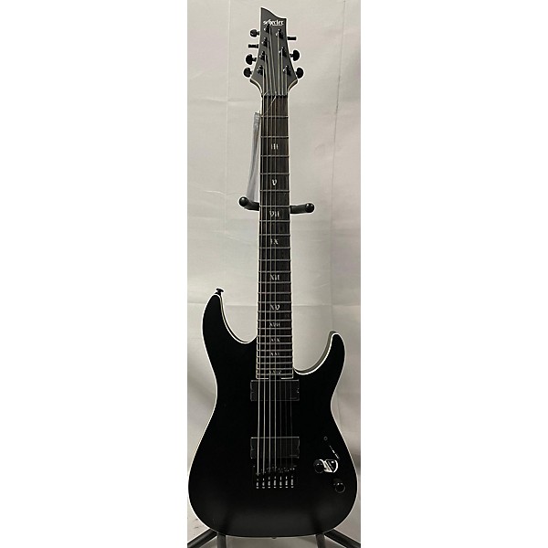 Used Schecter Guitar Research Used Schecter Guitar Research C-7 SLS Elite Evil Twin Black Solid Body Electric Guitar