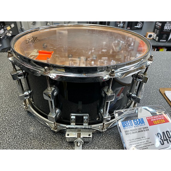 Used Premier Used Premier 14X7 Signia Maple Snare Drum Black