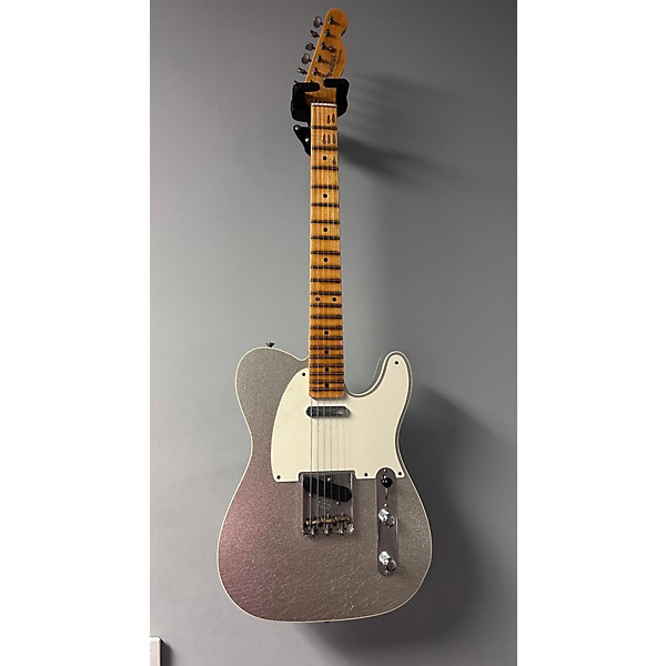 Used Fender Used Fender Customshop Ltd Fat 50's Journeyman Silver Sparkle Silver Sparkle Solid Body Electric Guitar