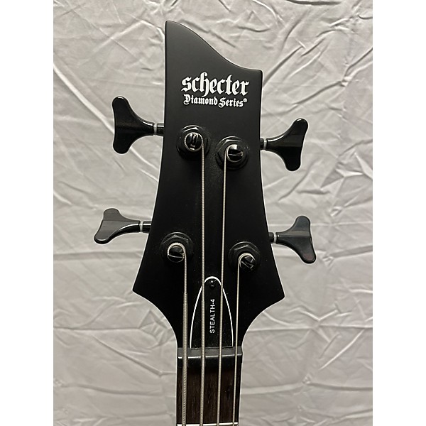 Used Schecter Guitar Research Stealth-4 Black Electric Bass Guitar