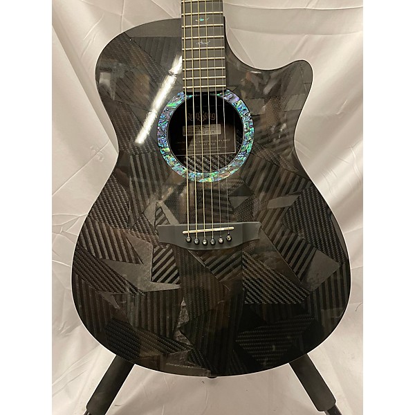 Used RainSong Used RainSong Black Ice Series Orchestra Carbon Fiber Graphite Acoustic Electric Guitar