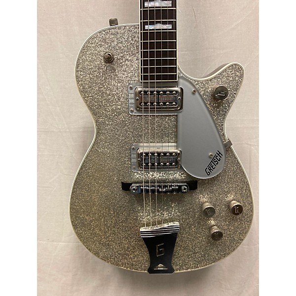 Used Gretsch Guitars Used Gretsch Guitars G6129 Silver Sparkle Solid Body Electric Guitar