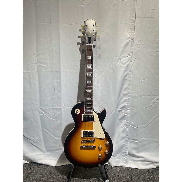 Used Epiphone Used Epiphone 1959 Reissue Les Paul Standard Tobacco Sunburst Solid Body Electric Guitar