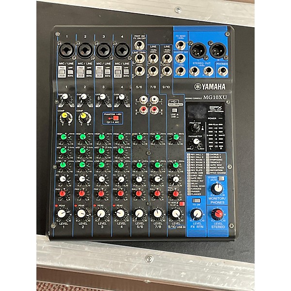 Used Yamaha MG10XU 10 Channel Mixer With Effects Unpowered Mixer