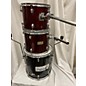 Used Used VLH 4 piece Drumset Red And Black Drum Kit