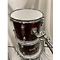 Used Used VLH 4 piece Drumset Red And Black Drum Kit