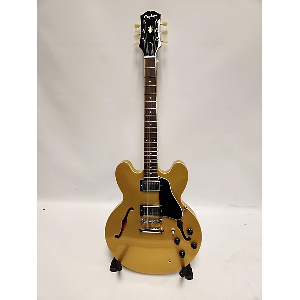 Used Epiphone Used Epiphone ES335 Metallic Gold Hollow Body Electric Guitar