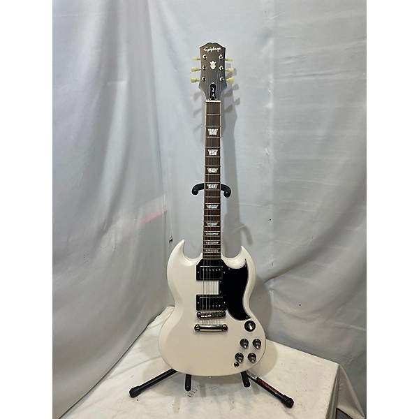 Used Epiphone Used Epiphone 1961 Les Paul SG Standard Alpine White Solid Body Electric Guitar