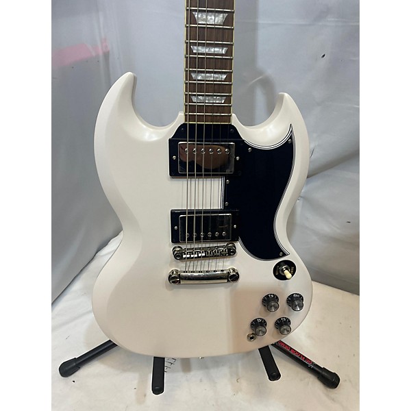 Used Epiphone Used Epiphone 1961 Les Paul SG Standard Alpine White Solid Body Electric Guitar