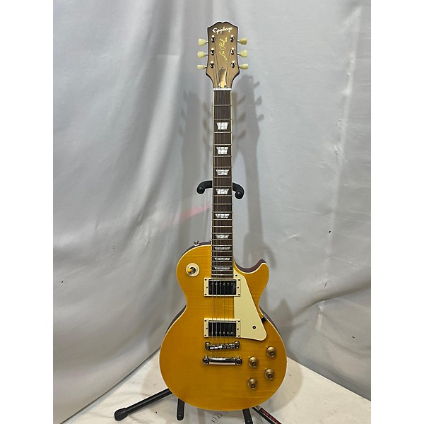 Used Epiphone Used Epiphone 1959 Reissue Les Paul Standard Gold Solid Body Electric Guitar