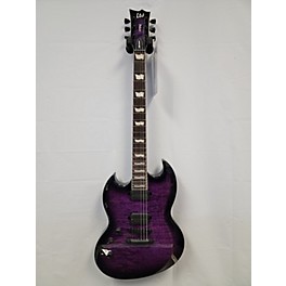 Used ESP Used ESP LTD Viper 1000 Deluxe Trans Purple Solid Body Electric Guitar